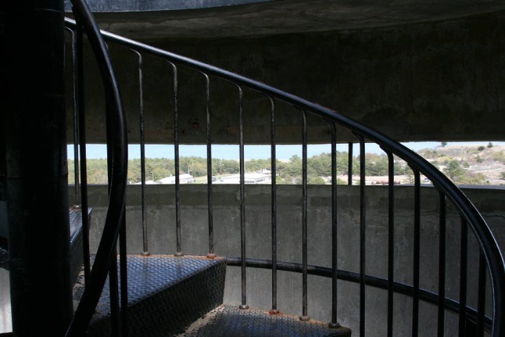 Climbing the observation tower